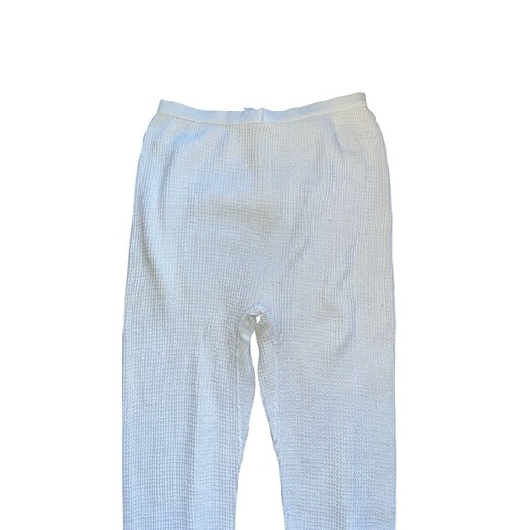 Vintage Lady Arctex Waffle Knit Thermal Pants Medium Cozy Cabincore Loungewear - Picture 7 of 13